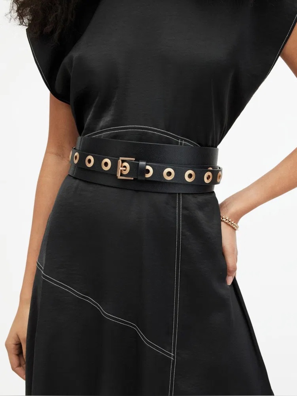 Delilah Tapered Leather Wrap Around Belt